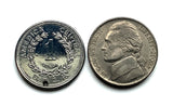 1982 - 1984 Costa Rica 1 Colon coin pendant escudo Costarricense San Jose Puerto Limón Alajuela Liberia Puntarenas San Vicente Barranca ticos América Central Heredia Cinco Esquinas Desamparados Tamarindo Arenal Cartago Puntarenas Cocos Poás Nicoya n003900