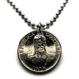 1978 Colombia 1 Peso coin pendant Colombian Simon Bolivar Bogota Medellin Cali Barranquilla Cartagena Pereira Santander Antioquia Valle del Cauca Cúcuta Caldas Bucaramanga cumbia parcero paisa n002221