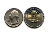 2022 Dominican Republic 10 Peso coin bracelet Santo Domingo Santiago Punta Cana La Vega Boca Chica Quisqueya San Cristóbal La Romana b000200