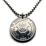 1980 Burundi 5 Francs coin pendant lion Gitega Bujumbura Great Rift Valley Africa Great Lakes Barundi Hutus Tutsi Twa Ikirundi Bantu n003981