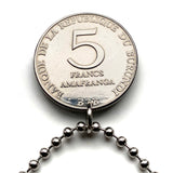 1980 Burundi 5 Francs coin pendant lion Gitega Bujumbura Great Rift Valley Africa Great Lakes Barundi Hutus Tutsi Twa Ikirundi Bantu n003981