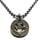 Vintage PRT Philadelphia Rapid Transit metro token pendant street cars trolley buses transportation Good For 1 Fare Pennsylvania n001030