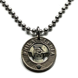 Vintage PRT Philadelphia Rapid Transit metro token pendant street cars trolley buses transportation Good For 1 Fare Pennsylvania n001030