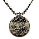 2026 United States of America 25 Cent Quarter coin pendant 1776 ~ 2026 Mayflower Compact sailing ship 250 years of American Liberty Plymouth Massachusetts n003994