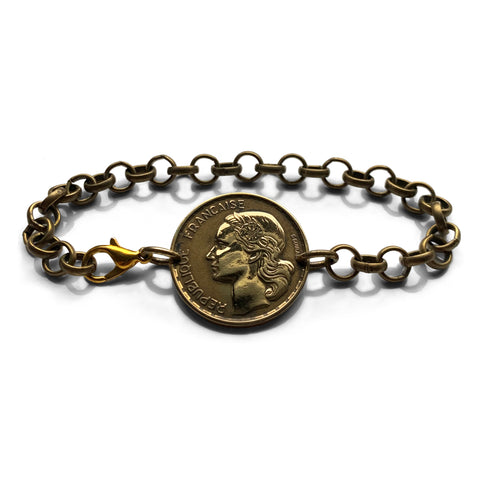 1952 France 20 Francs coin bracelet Marianne lady Paris Lyon Lille Nice Metz Rennes Reims Avignon Saint-Étienne Le Havre Carcassonne b000201