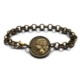 1953 France 10 Francs French coin rolo link bracelet jewelry Marianne Paris Marseille Lyon Toulouse Le Havre Bordeaux Nice Strasbourg Carcassonne Nantes Lille Montpellier Dijon Rennes Reims Avignon Metz Toulon Angers Dijon b000034