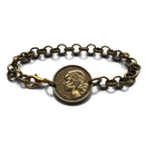 1953 France 10 Francs French coin rolo link bracelet jewelry Marianne Paris Marseille Lyon Toulouse Le Havre Bordeaux Nice Strasbourg Carcassonne Nantes Lille Montpellier Dijon Rennes Reims Avignon Metz Toulon Angers Dijon b000034