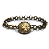 1953 France 10 Francs French coin rolo link bracelet jewelry Marianne Paris Marseille Lyon Toulouse Le Havre Bordeaux Nice Strasbourg Carcassonne Nantes Lille Montpellier Dijon Rennes Reims Avignon Metz Toulon Angers Dijon b000034