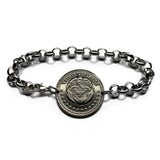 1956 Colombia 20 Centavo coin bracelet flags Andean condor Bogotá Valle del Cauca Soledad Bello Ibagué Villavicencio Pereira Armenia b000203