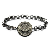 1956 Colombia 20 Centavo coin bracelet flags Andean condor Bogotá Valle del Cauca Soledad Bello Ibagué Villavicencio Pereira Armenia b000203