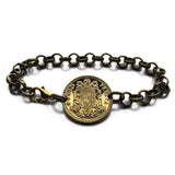 Spanien España 1 Peseta Münzarmband Schmuck Kastilien Leon Aragon Navarra Granada Spanische Krone Sevilla Malaga Granada Cataluña Baskisch b000036