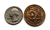 1967 Mexico 20 Centavos coin pendant Pirámide del Sol Teotihuacán Tzacualli Calzada de los Muertos Toltecs Edomex Cerro Gordo Aztecas n000534