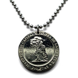 1992 España Spain 200 Pt coin pendant El Oso y el Madroño Bear statue Madrid  Puerta del Sol Calle de Alcalá Carrera de San Jerónimo n003990