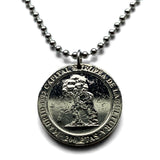 1992 España Spain 200 Pt coin pendant El Oso y el Madroño Bear statue Madrid  Puerta del Sol Calle de Alcalá Carrera de San Jerónimo n003990
