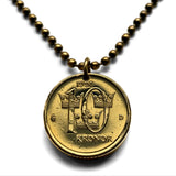 1991 Sweden Sverige 10 Kronor coin pendant Swedish crown Tre Kroner Stockholm Västerås Helsingborg Norrköping Smolandia Nordic Norsemen n001667