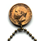 1922 Italia Italy 10 Centesimi coin pendant necklace honey bee bumble bee beekeeper honey farmers pollination beehive Roma Milan Florence Venice Verona Napoli Turin Palermo Parma Bergamo Pisa Matera Genoa Siena Modena Bari Sorrento Perugia Tuscany n000539