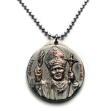 Vatican City Italy coin pendant Pope Saint John Paul II pontificate bishop Saint Peter's Basilica Roma Holy See Roman Catholic church Jesus Christ crucifix papacy Apostolic Palace episcopal diocese Capitoline Hill Sistine Chapel Lateran Palace n003809