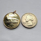 1993 Finnland Suomi 5 Markkaa Münzanhänger Ringelrobbe des Saimaa-Sees Helsinki Espoo Linnansaari und Kolovesi-Nationalpark Finnen Wikinger Bottnischer Meerbusen Meankieli Torne-Tal Fluss Kven Ostsee Balto-Finnisch Karelisch Savonien Nordisch n000414