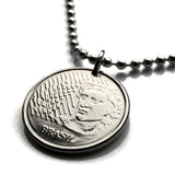 1994 Brazil 10 Centavos coin pendant Lady Republic Rio de Janeiro São Paulo Brasília Salvador Fortaleza Recife Pernambuco Bahia Minas Gerais Pelourinho Santa Catarina Cruzeiro do Sul Belo Horizonte Porto Alegre Copacabana Ipanema Curitiba Carioca n002205