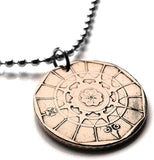 1989 Portugal 20 Escudos coin pendant nautical compass 5 Quinas caravela ship navigate Lisbon Porto Coimbra Braga Sintra Algarve Aveiro Faro Madeira Gaia Guimarães Ourique Beja n000887