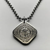 1943 Netherlands Nederland 5 Cents coin pendant necklace jewelry Dutch Orange blossom Amsterdam Utrecht Rotterdam The Hague Eindhoven Holland Leiden Groningen Tilburg Nijmegen Gouda Zeeland Ajax Haarlem n000350