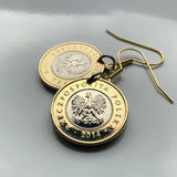 Poland Polska 2 Zlote coin earrings white Polish eagle Poles Warsaw Kraków Poznań Wrocław Łódź Polak Polans Polonia Slavs Zakopane Oświęcim Kołobrzeg Kashubians Białystok Białystok Lechitic Kashubian Gdańsk Szczecin Bydgoszcz Lublin Katowice e000535