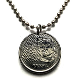 1994 Brazil 10 Centavos coin pendant Lady Republic Rio de Janeiro São Paulo Brasília Salvador Fortaleza Recife Pernambuco Bahia Minas Gerais Pelourinho Santa Catarina Cruzeiro do Sul Belo Horizonte Porto Alegre Copacabana Ipanema Curitiba Carioca n002205