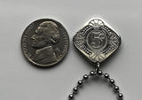 1943 Netherlands Nederland 5 Cents coin pendant necklace jewelry Dutch Orange blossom Amsterdam Utrecht Rotterdam The Hague Eindhoven Holland Leiden Groningen Tilburg Nijmegen Gouda Zeeland Ajax Haarlem n000350