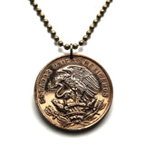 1967 Mexico 10 Centavo coin pendant necklace fashion jewelry Mexican eagle Ecatepec Guadalajara Puebla Juárez Tijuana León Monterrey Cancún Zapopan Culiacán Chihuahua Veracruz Toluca Chiapas Pachuca Morelia Sinaloa Durango Hidalgo Iztapalapa n002044