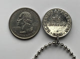 1926 Greece Hellas 1 Drachme coin pendant Hellenic Greek goddess Athena Pallas owl Athens Acropolis Thessaloniki Patras Piraeus Heraklion Larissa Volos Attica Crete Trikala Chalcis Sparta Serres Corfu Ioannina Santorini Rhodes Mykonos Macedonia n000623