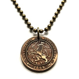 1899 Niederlande Nederland 1 Cent Münze Anhänger Halskette Schmuck Niederländischer Löwe Amsterdam Utrecht Groningen Almere Stad Breda Nijmegen Gouda Muiden n000445