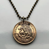 1967 Mexico 10 Centavo coin pendant necklace fashion jewelry Mexican eagle Ecatepec Guadalajara Puebla Juárez Tijuana León Monterrey Cancún Zapopan Culiacán Chihuahua Veracruz Toluca Chiapas Pachuca Morelia Sinaloa Durango Hidalgo Iztapalapa n002044