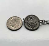 1875 Germany Deutschland 5 Pfennig coin bracelet German black eagle Berlin Hamburg Munich Cologne Frankfurt Stuttgart Düsseldorf Leipzig Dortmund Essen Bremen Dresden Hanover Nuremberg b000068