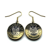 Poland Polska 2 Zlote coin earrings white Polish eagle Poles Warsaw Kraków Poznań Wrocław Łódź Polak Polans Polonia Slavs Zakopane Oświęcim Kołobrzeg Kashubians Białystok Białystok Lechitic Kashubian Gdańsk Szczecin Bydgoszcz Lublin Katowice e000535
