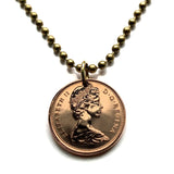 1967 Canada 1 Cent coin pendant necklace jewelry Canadian rock dove pigeon Ottawa Toronto Montreal Vancouver Calgary Edmonton Quebec Niagara Winnipeg Hamilton Ontario British Columbia Nova Scotia Newfoundland n000119