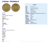 1941 Denmark Danmark Danskere 1 Krone coin rolo link bracelet jewelry World War 2 era Danish Royal crown initial C X Danes Copenhagen Aarhus Odense Aalborg Esbjerg Randers Jutland Zealand Funen Vikings Amalienborg Scandinavia Nordic Norse b000163