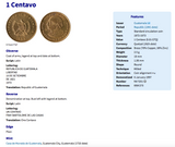 1973 Guatemala 1 Centavo Münze Anhänger Halskette Schmuck prächtige Quetzal-Vogelgewehre Espadas Chapín Villa Nueva Guate Mittelamerika K'iche' Mixco Villa Nueva Escuintla Huehuetenango Jutiapa Petapa Tikal Quiriguá Mayas n003680