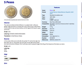 Mexico 5 Pesos coin pendant Mexican eagle aguila Mexicana Ecatepec Juárez Culiacán Jalisco Cuernavaca Oaxaca Tijuana Veracruz Toluca Chiapas Pachuca Guadalajara Morelia Hidalgo Yucatán Monterrey Puebla Cancún León Aztecas Acapulco Durango Zócalo n000397