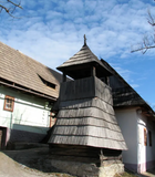 1993 Slovakia Slovensko 10 Halierov coin pendant Carpathian wooden belfry church Vlkolinec Kozuchovce Kosice Bratislava Presov Nitra n003909