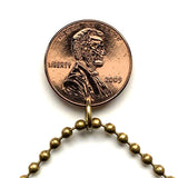 2009 USA Cent 1 Penny coin pendant Abraham Lincoln's first inaugural address Capitol Building Washington DC Kentucky Indiana Illinois n003933