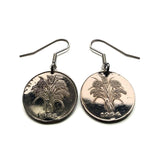 1964 South Vietnam 1 Dong coin earrings jewelry Vietnamese rice plant blossom Hanoi Ho Chi Minh City Hoi An agriculture Da Nang Hue Nha Trang Sapa Phu Quoc Phan Thiet Hạ Long Bay Vietnam War era e000115