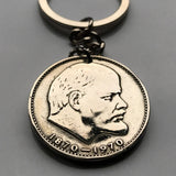 Moneda colgante de rublo de la URSS CCCP de 1970, Unión Soviética, Rusia comunista, socialista, Moscú, San Petersburgo, Vladimir Lenin, Kremlin, proletariado, n.º 002203