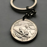 2019 USA Quarter 25 Cent coin pendant necklace jewelry Guam War in the Pacific Asan Bay World War 2 American Allies Axis battlefields Japanese 1941 1944 Marines Chamorros Apra Harbor Mariana Trench Hagåtña Dededo Pearl Harbor USA Army  n003074
