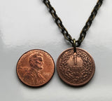 1886 Hungary Magyars 1 Krajczár coin pendant Saint Stephen Holy Crown Szent Korona Budapest Debrecen Pécs Győr Nyíregyháza Szolnok n003503