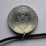 1981 Italy 100 Lire coin pendant Livorno Naval Academy Ligurian Mediterranean Sea Tuscany Fortezza Vecchia Venezia Nuova Ardenza n000675
