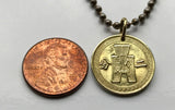1940 Taiwan Republic of China Formosa 2 Fen coin pendant necklace World War 2 era Kuomintang Blue Sky White Sun New Taipei Xinhai Revolution Hokkien Taichung Kaohsiung Banqiao Chinese shÃ­chen Tainan Hsinchu Keelung Chiayi n001411