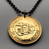 2010 Argentina 50 Centavos coin pendant independencia Casa de Tucuman San Miguel Barrio Sur Cruz Alta Provincias Unidas del Rio de la Plata Yerba Buena Parque 9 de Julio El Bajo Juan B. Teran n000963