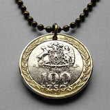 2022 Chile 100 Pesos coin pendant escudo Chileno estrella blanca condor huemul deer Santiago white star Antofogasta Rancagua Temuco n001624