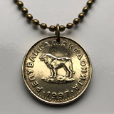 1993 North Macedonia 1 Denar coin pendant Sarplaninac Macedonian Shepherd Dog sheep dog Šar Mountains Skopje Bitola Kumanovo Prilep n000888