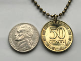 2008 Litauen Lietuva 20 Centu Münze Anhänger Halskette Schmuck Vytis Pferd auf dem Rücken gepanzerter Ritter Vilnius Kaunas Klaipėda Siauliai mittelalterlich Vityaz Marijampole Jonava Utena Kurische Nehrung Panevezys Pahonia Alytus n001104